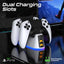 Vertux DuoDock-PS5 2-in-1 Charging Dock for PS5 DualSence Controller - Black