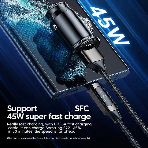 Engage Dual Port Car Charger 45W (Usb-A + Usb-C)(8954526522371)