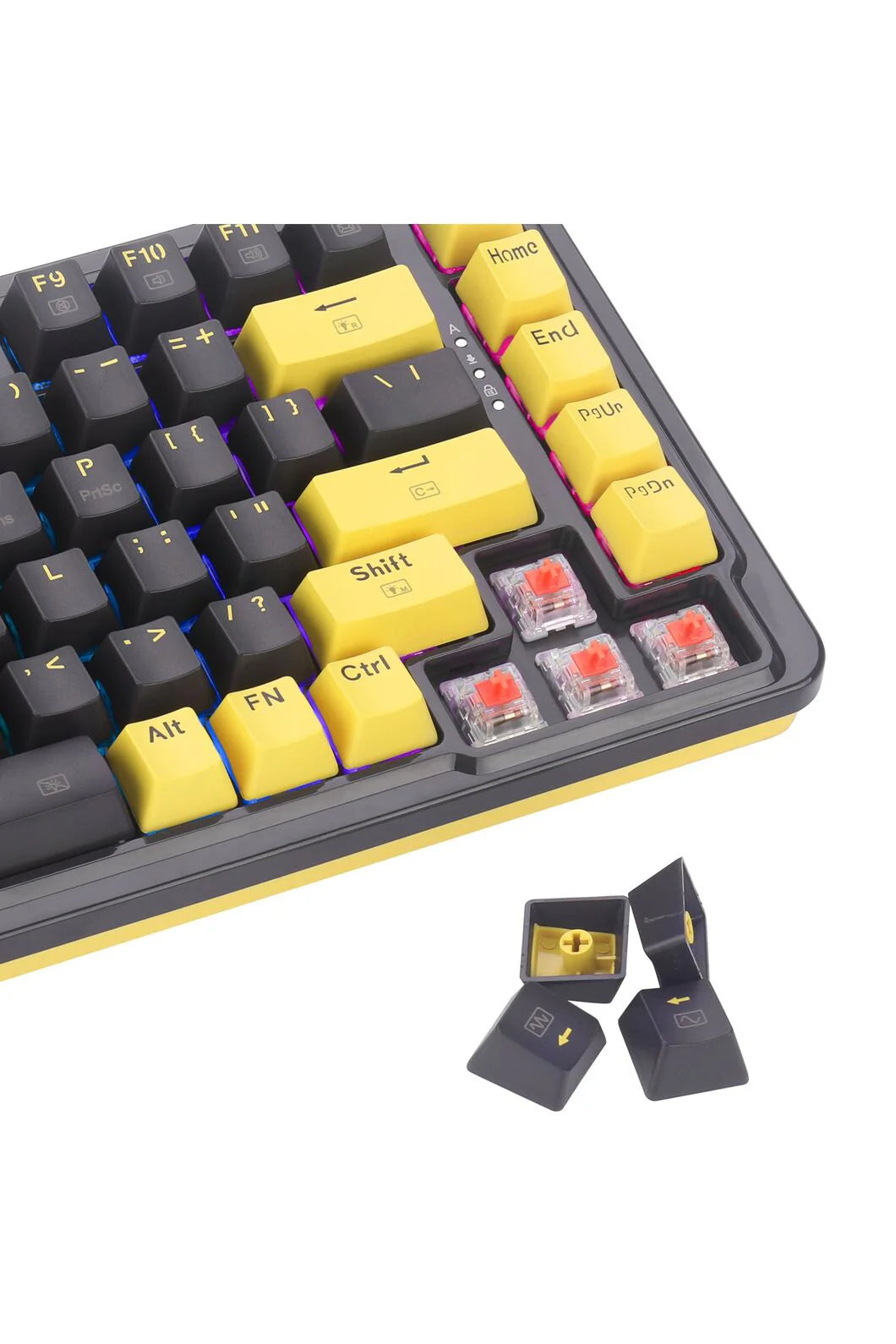 Redragon K649PY RGB Elf Black 75% Gasket Mechanical Gaming Keyboard - Elf Black