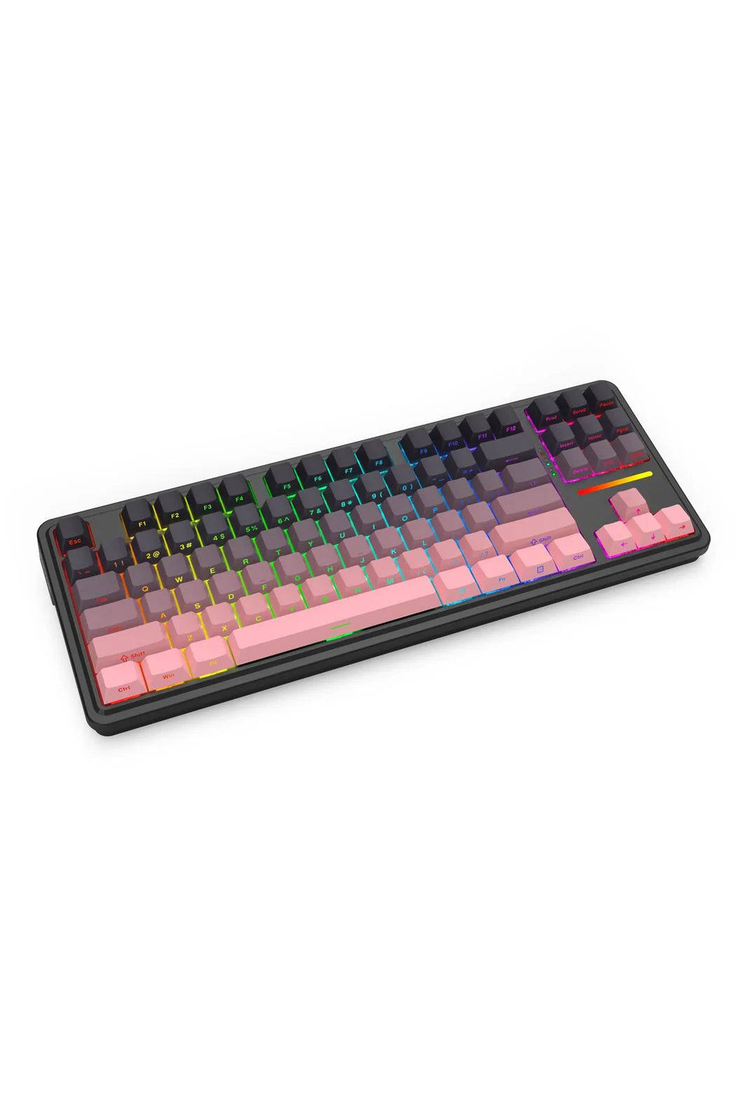 Redragon K728SP RGB Pro Antonium Pro Pink TKL Gasket Wireless Mechanical Keyboard - Pink