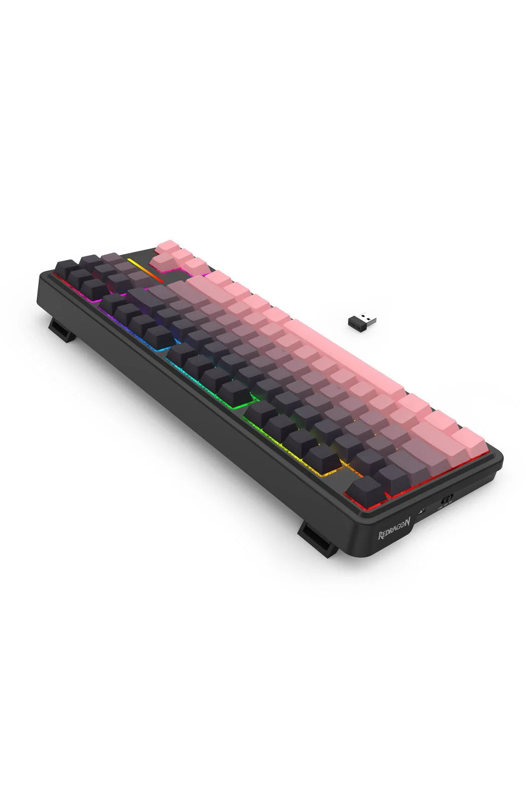 Redragon K728SP RGB Pro Antonium Pro Pink TKL Gasket Wireless Mechanical Keyboard - Pink