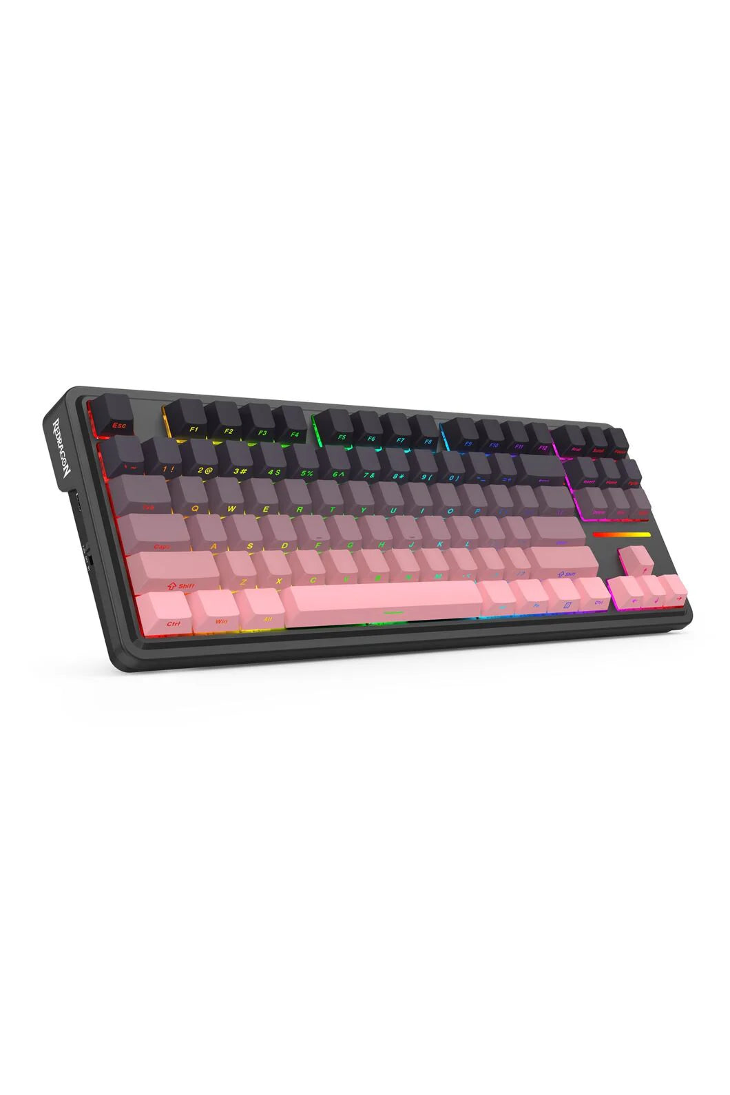 Redragon K728SP RGB Pro Antonium Pro Pink TKL Gasket Wireless Mechanical Keyboard - Pink