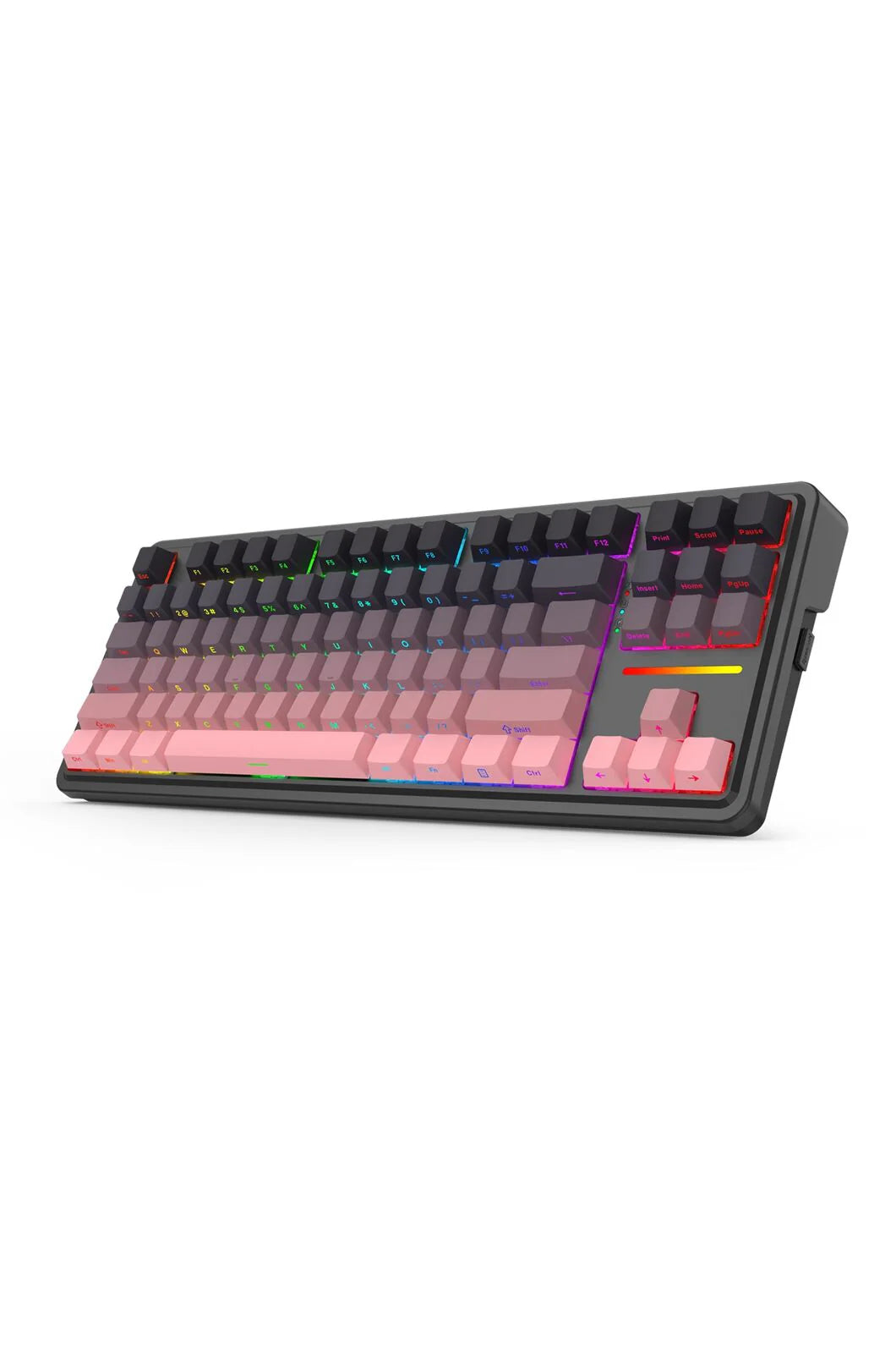 Redragon K728SP RGB Pro Antonium Pro Pink TKL Gasket Wireless Mechanical Keyboard - Pink