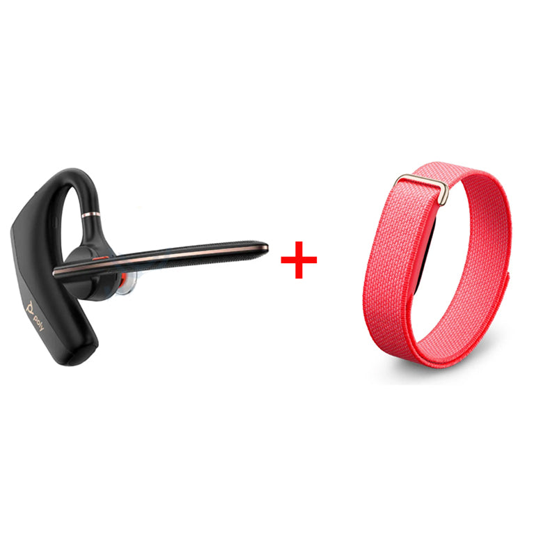 HP Poly Voyager Legend 50-M UC Headset - Bluetooth 5.4 / Up to 98' Range / (Microsoft Teams Certified) / 2YW + Google Fitbit Air Smart Screenless Fitness Tracker - Bluetooth / Berry - Bundle Offer