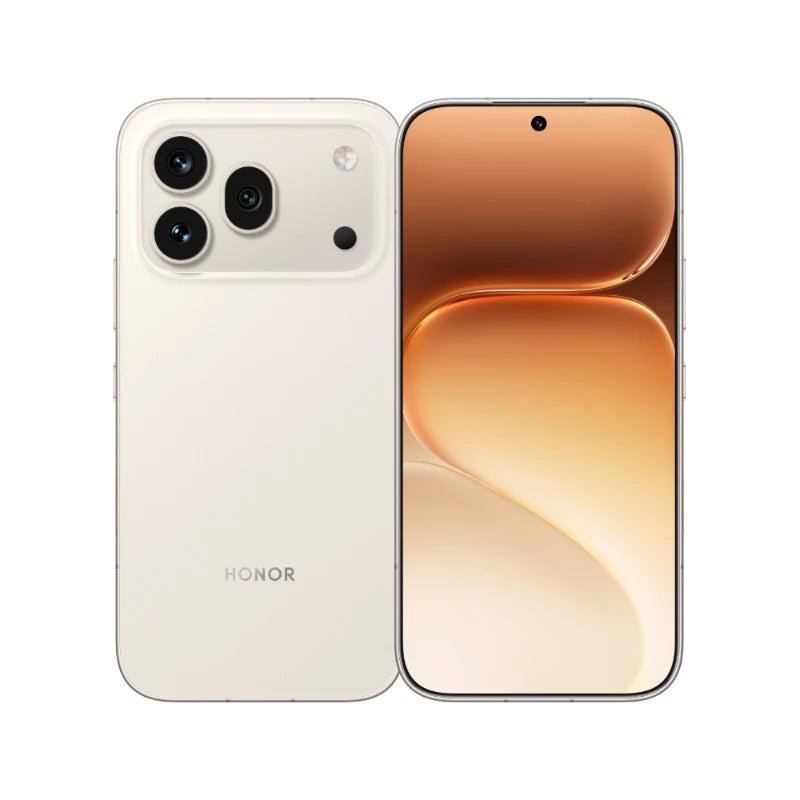 موبايل هونر 600 برو، ذاكرة RAM بسعة 12 جيجابايت، 512 جيجابايت، مقاس 6.57 بوصة، 5G، أبيض ذهبي