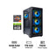 GPro Gaming PC - AMD Ryzen 7-9700X / B850-S WiFi Motherboard / 16GB DDR5 RAM / 1TB (NVMe M.2 SSD) / NVIDIA GeForce RTX 5060 8GB Graphic Card / Win 11 Pro / 750W Power Supply
