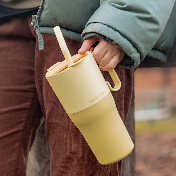 Klean Kanteen Rise 26oz Tumbler With Flip Straw Lid - Wax Yellow