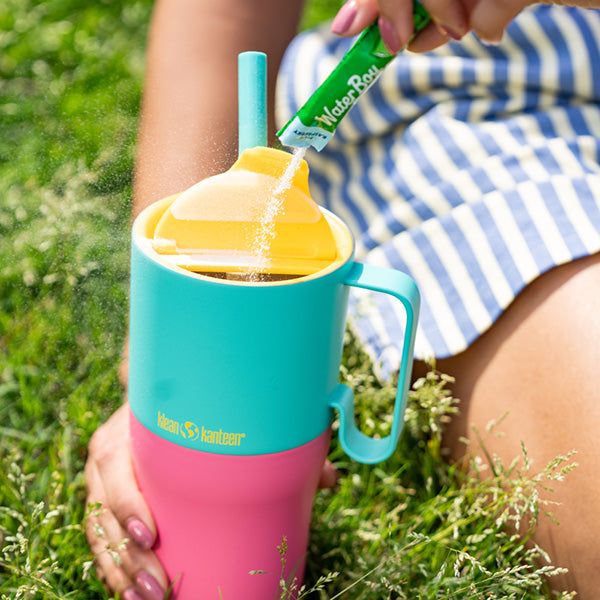 Klean Kanteen Rise 26oz Tumbler With Flip Straw Lid - Turquoise Kaleidoscope
