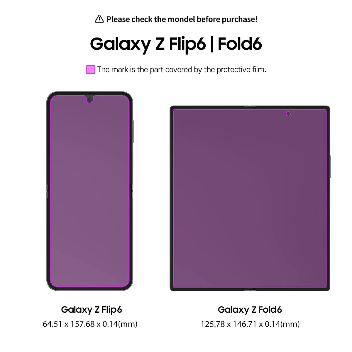 Araree Pure Clear Glass Screen Protector For Samsung Galaxy Z Fold 6 - Clear
