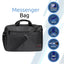 Promate Gear-MB Premium Lightweight Messenger Bag for Laptops up to 15.6” - Black