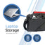 Promate Gear-MB Premium Lightweight Messenger Bag for Laptops up to 15.6” - Black