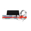 Redragon H260 HYLAS Wired Headphone - USB + 3.5mm / White + Redragon BS8772 Wireless Keyboard and Mouse Combo - Lollipop Blue + HyperX Pulsefire Mat Gaming Mouse Pad - Medium / Black - Bundle Offer