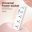 LDNIO 5 AC Outlets Universal Power Strip - USB-A / USB-C / 2 Meter / White