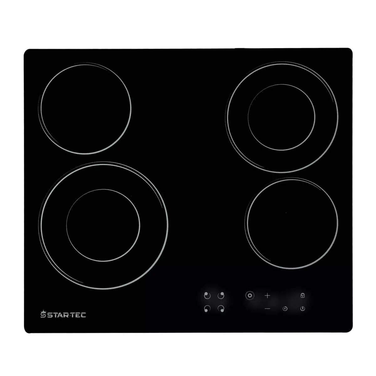 Startec Built-In Ceramic Hob 60cm, ER4604T - Stainless Steel Structure