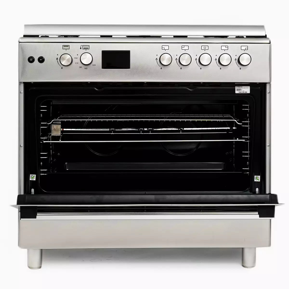 Startec Gas Cooker 5 Burners 90X60cm, TSF90 - Inox