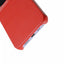 Melkco Back Snap Series Lai Chee Pattern Premium Leather Snap Cover Case - Apple iPhone 12 Pro Max / Red Accessories >