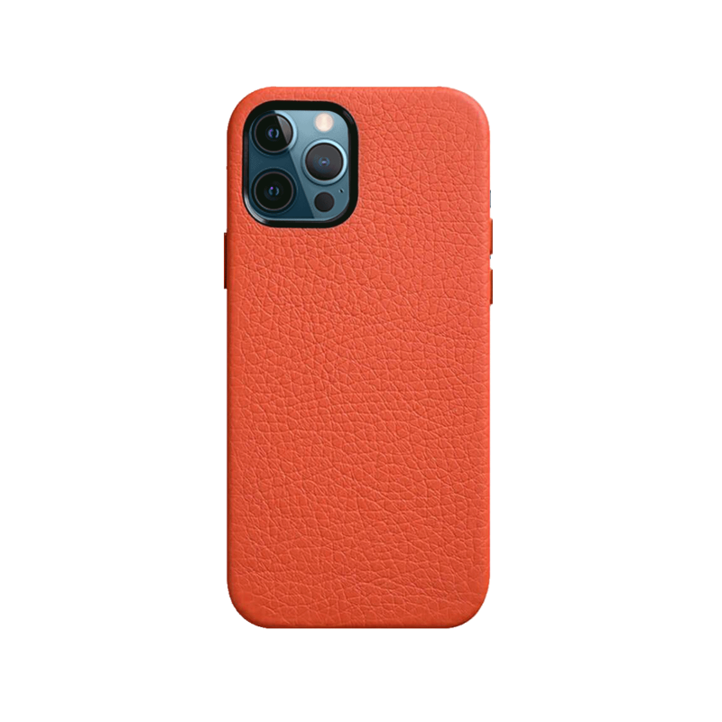 Melkco Paris Premium Leather Case - Apple iPhone 12/12 Pro / Orange Accessories > Mobiles & Tablets > Mobiles > Covers