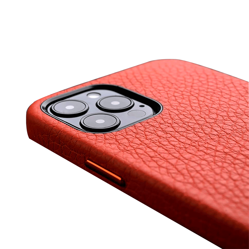 Melkco Paris Premium Leather Case - Apple iPhone 12 Pro Max / Orange Accessories > Mobiles & Tablets > Mobiles > Covers