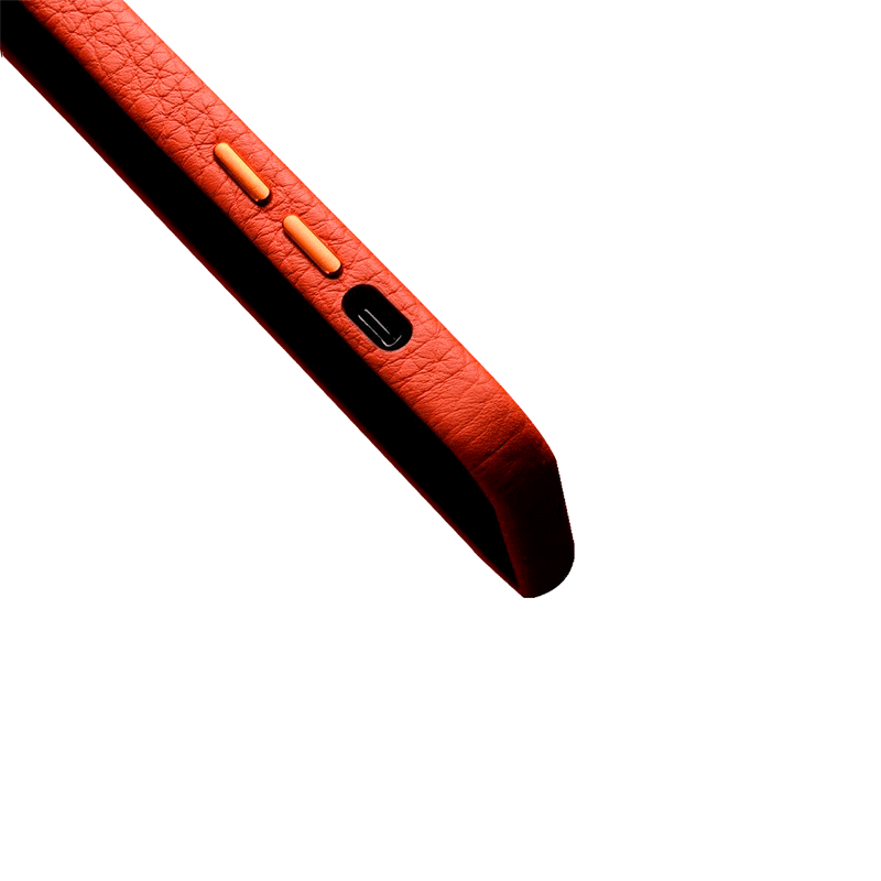 Melkco Paris Premium Leather Case - Apple iPhone 12 Pro Max / Orange Accessories > Mobiles & Tablets > Mobiles > Covers