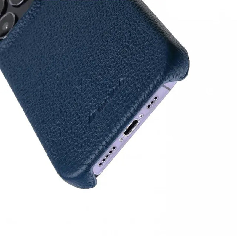 Melkco Paris Premium Leather Case - Apple iPhone 13 Pro / Dark Blue Accessories > Mobiles & Tablets > Mobiles > Covers