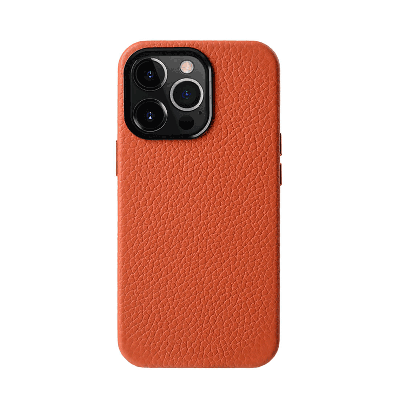 Melkco Paris Premium Leather Case - Apple iPhone 13 Pro / Orange Accessories > Mobiles & Tablets > Mobiles > Covers &