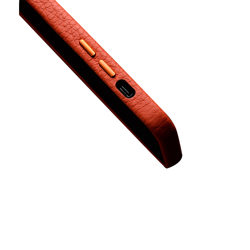 Melkco Paris Premium Leather Case - Apple iPhone 13 Pro Max / Orange Accessories > Mobiles & Tablets > Mobiles > Covers