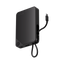 MOMAX 1-Power X Power Bank With Built-In USB-C Cable - 10000mAh / USB-C / USB-A / Black