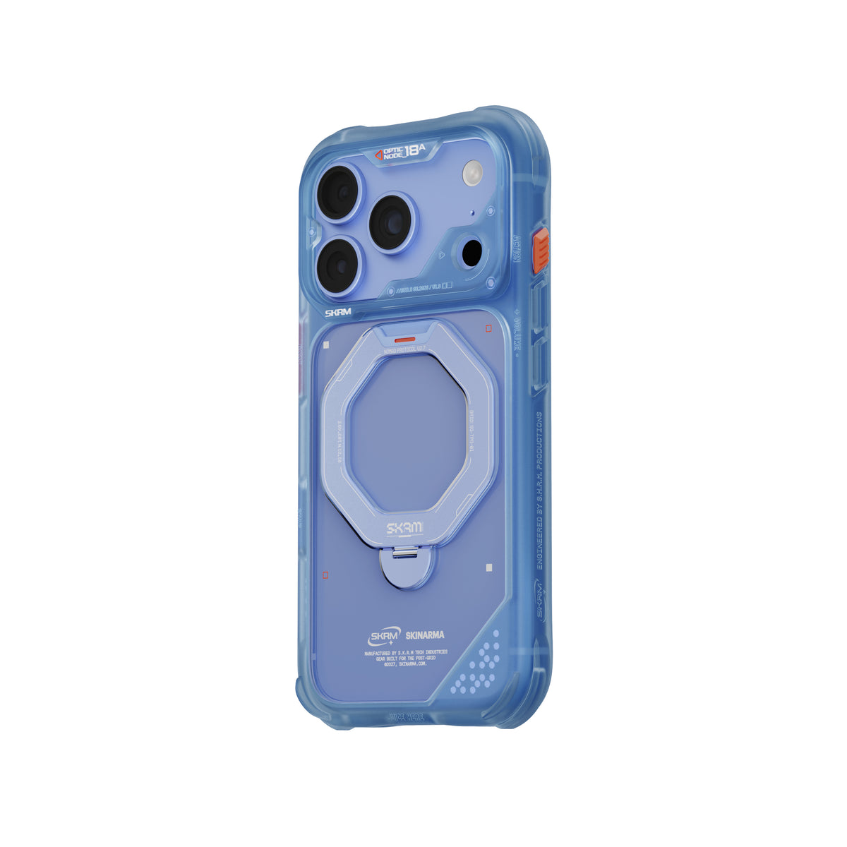 SkinArma Saturn MagSafe Case With Rotating Kick-Stand for iPhone 18 Pro Max - Blue