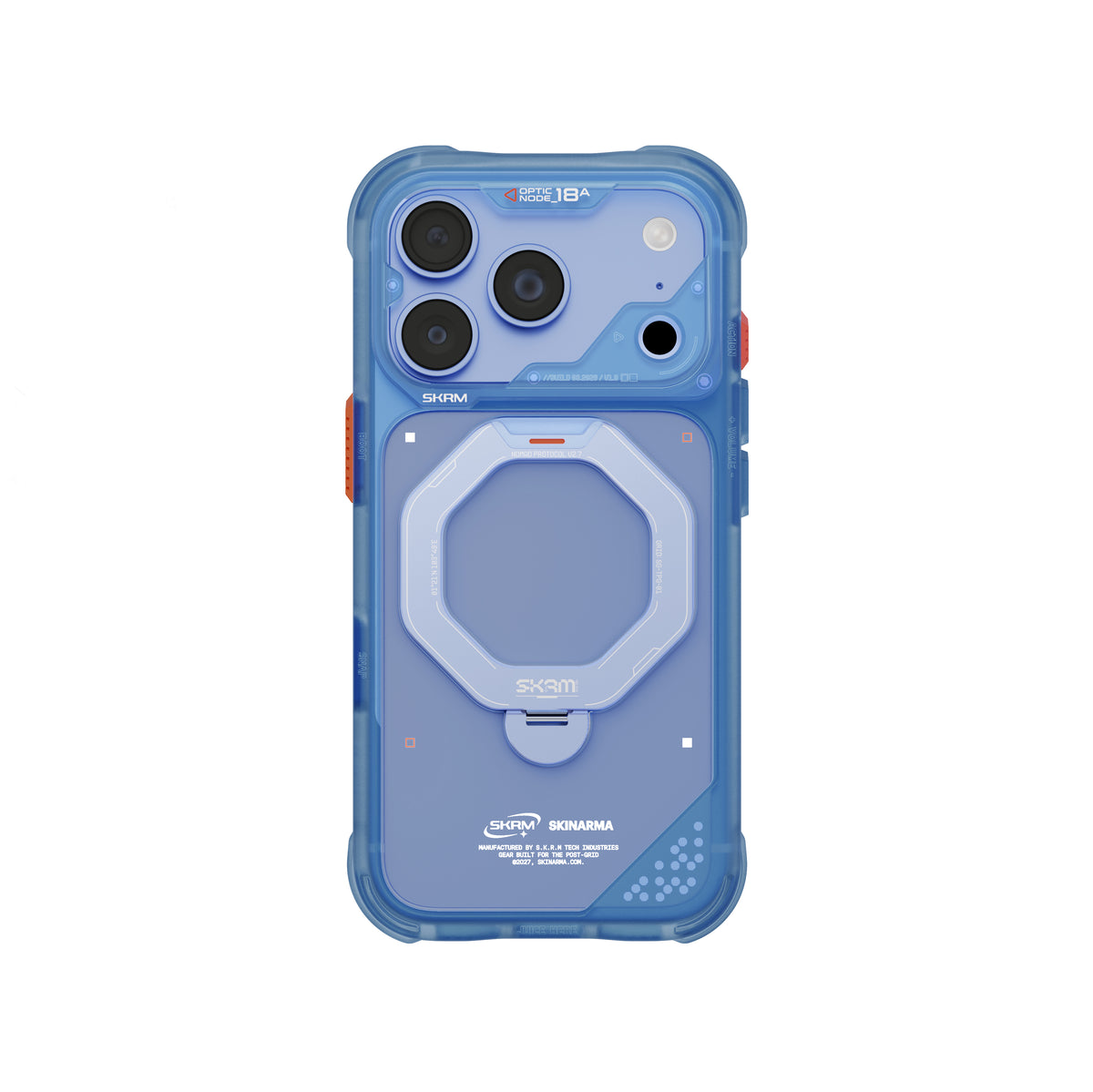 SkinArma Saturn MagSafe Case With Rotating Kick-Stand for iPhone 18 Pro - Blue