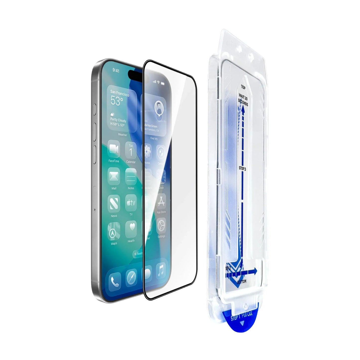 Torrii BODYGLASS for iPhone 17 (6.3”) Anti-bacterial – Full Coverage