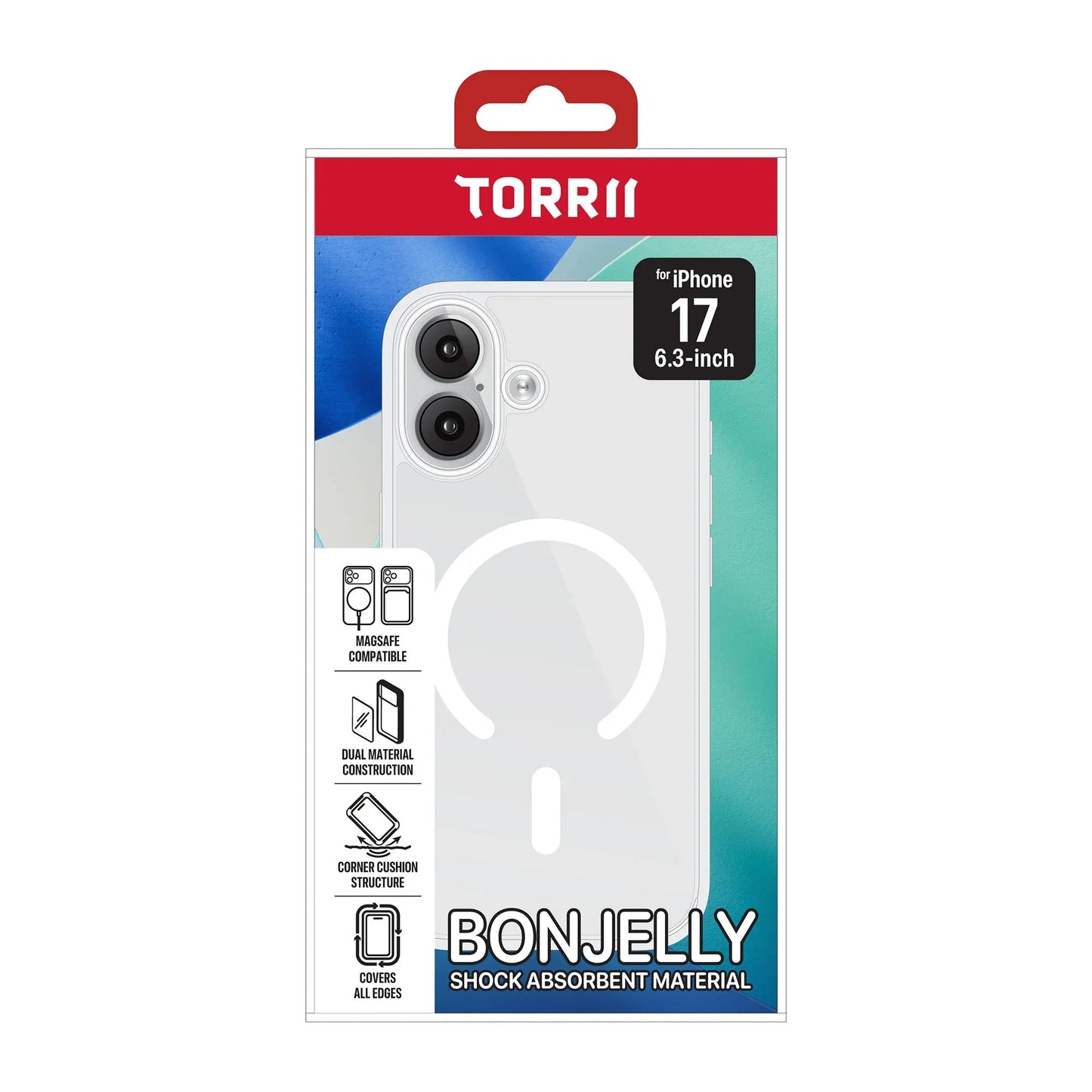 Torrii Bonjelly Magsafe Case for Apple iPhone 17 (6.3”) - Clear