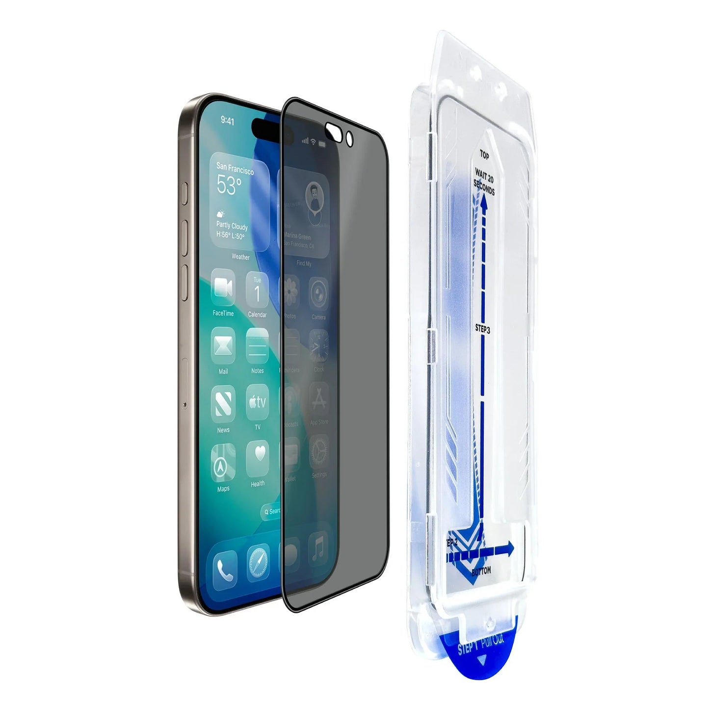 Torrii BODYGLASS Screen Protector for Apple iPhone 17 Pro Max (6.9”) - 4-Way Privacy
