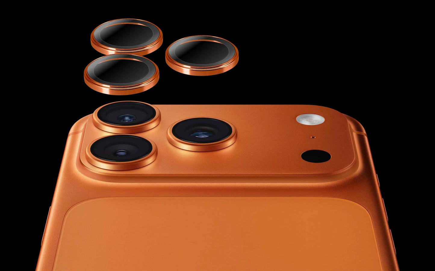 Torrii BODYGLASS Aluminium Camera Ring for Apple iPhone 17 Pro / iPhone 17 Pro Max - Cosmic Orange