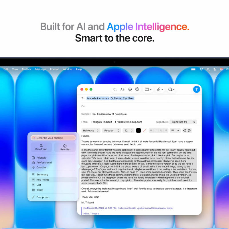 Apple MacBook Neo - 13.0" / A18 Pro / 6-Core CPU / 5-Core GPU / 16-Core Neural Engine / 8GB RAM / 256GB SSD / Arabic Keyboard Without Touch ID / Indigo / 1YW (Z1TS0002E)