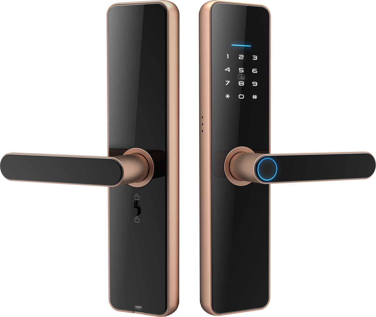 Gopeta High-Quality Smart TTlock for the wooden doors C91 Pro - Bronze