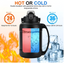 D.Kadi KD7067, Gym Outdoor Sports Vacuum Water Bottle / 1500ml - Grey