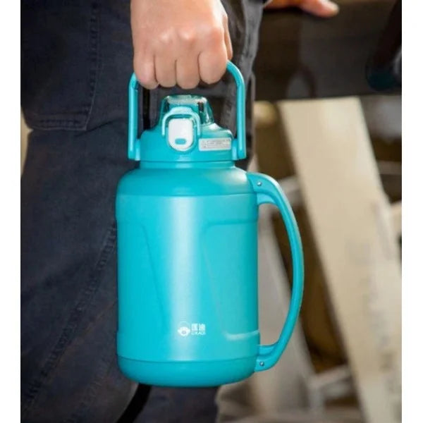 D.Kadi KD7067, Gym Outdoor Sports Vacuum Water Bottle / 1500ml - Blue