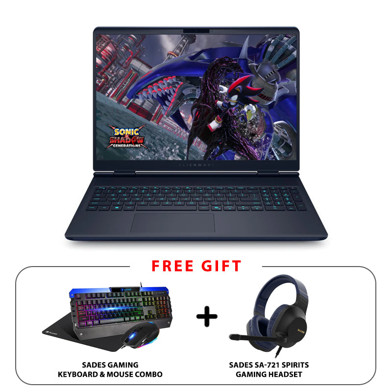 Dell Alienware 16X Aurora AC16251 - 16" WQXGA / RTX 5070 8GB GDDR7 / Ultra 9 275HX / 32GB / 2TB (NVMe M.2 SSD)