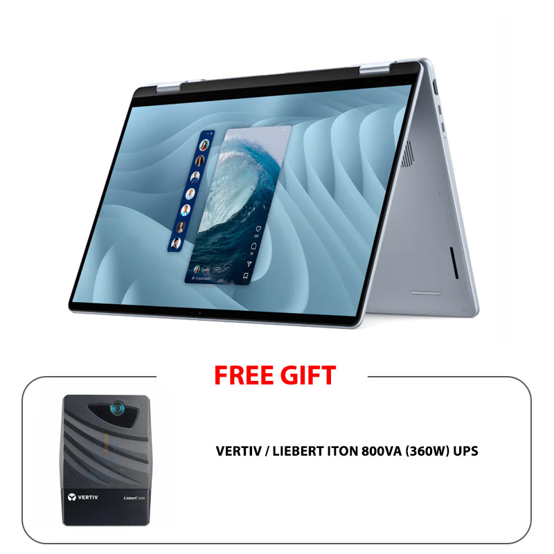 Dell 16 Plus 2-in-1 DB06250 - 16" FHD+ Touch / Ultra 7 256V / 16GB / 1TB (NVMe M.2 SSD) / Win 11 Home / 1YW - Laptop