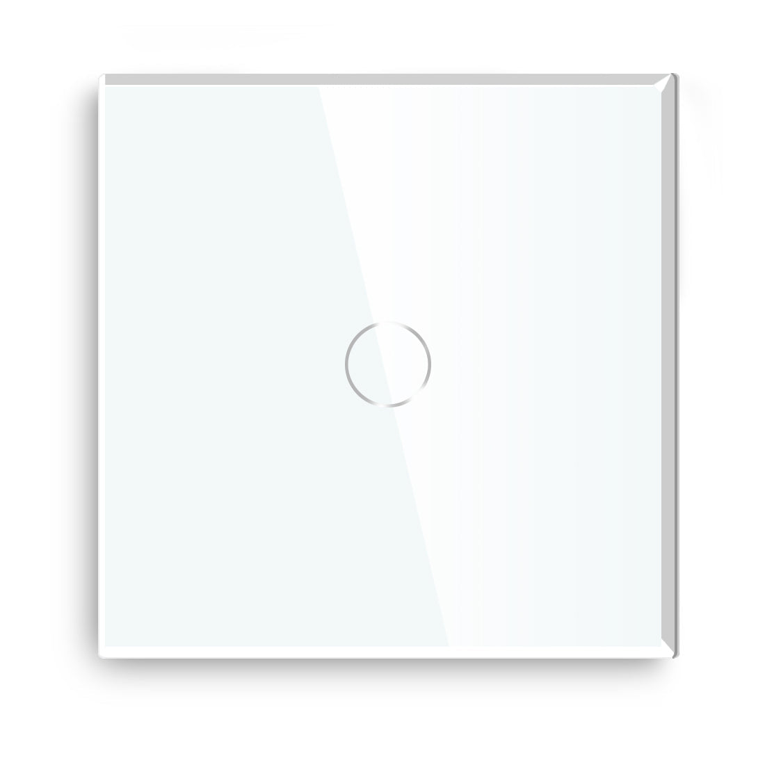Gopeta 1-Gang Smart Wi-Fi Touch Switch with Glass Panel - White