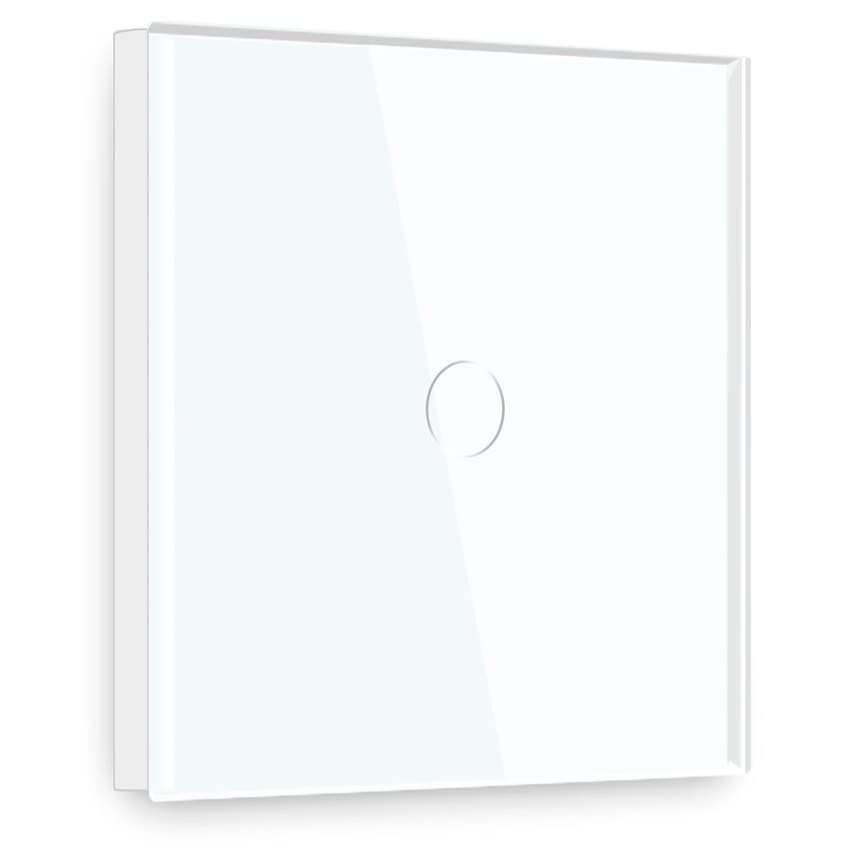 Gopeta 1-Gang Smart Wi-Fi Touch Switch with Glass Panel - White
