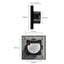 Gopeta 4-Gang Smart Wi-Fi Touch Switch with Glass Panel - Black