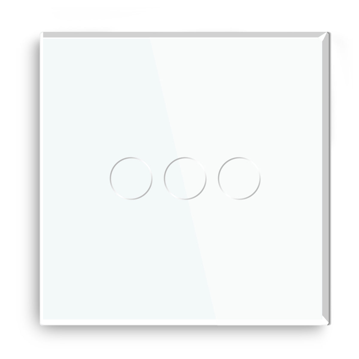 Gopeta 3-Gang Smart Wi-Fi Touch Switch with Glass Panel - White