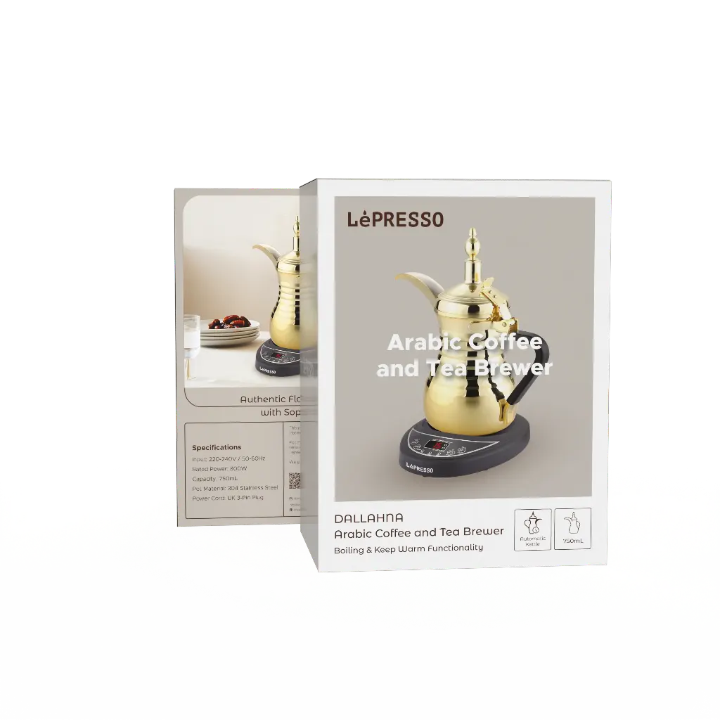 LePresso  Dallah Arabic Coffee & Tea  - Gold Color