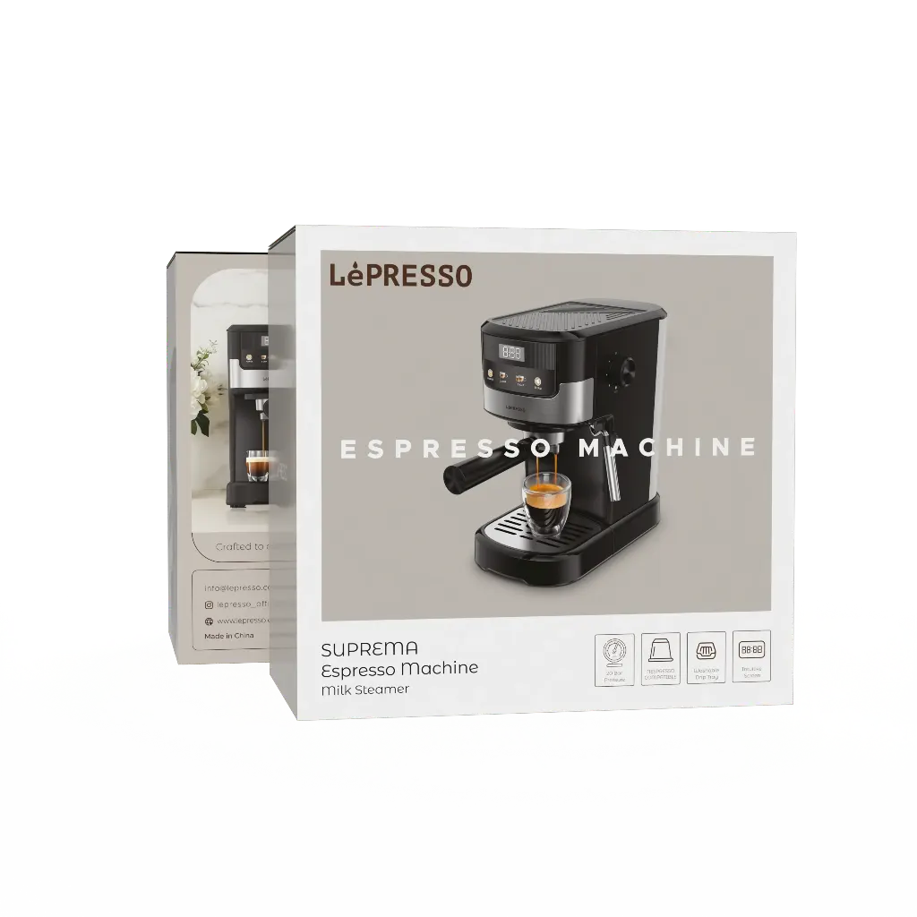 Lepresso Suprema Espresso Machine - Black Color