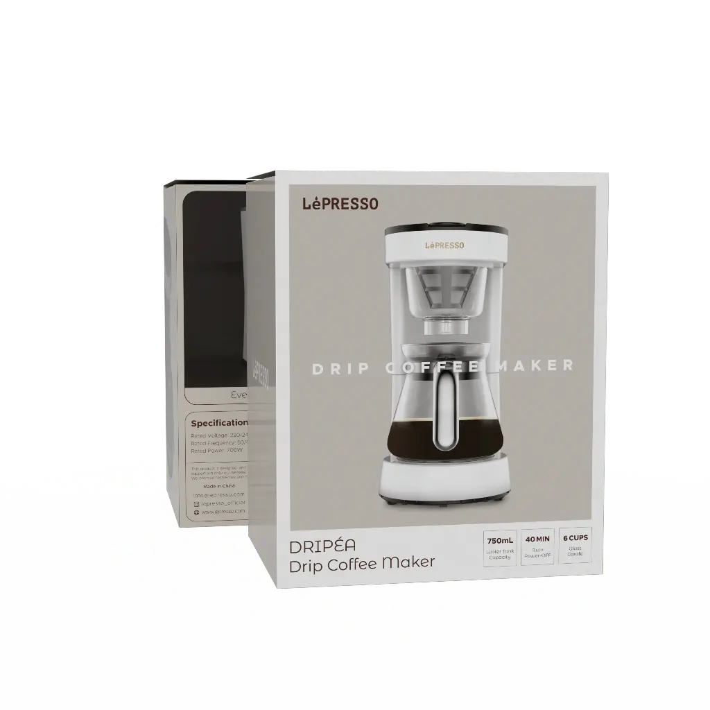 LePresso Transparent Drip Coffee Maker - White Color