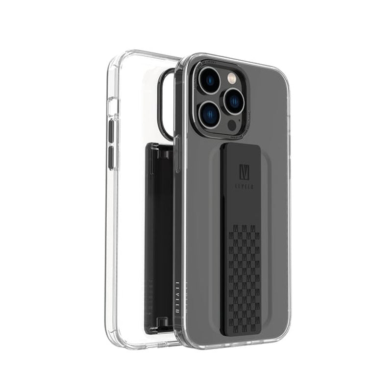 Levelo Graphia IMD Clear Case With Extra Grip - Apple iPhone 14 Pro Max / Black Accessories > Mobiles & Tablets >