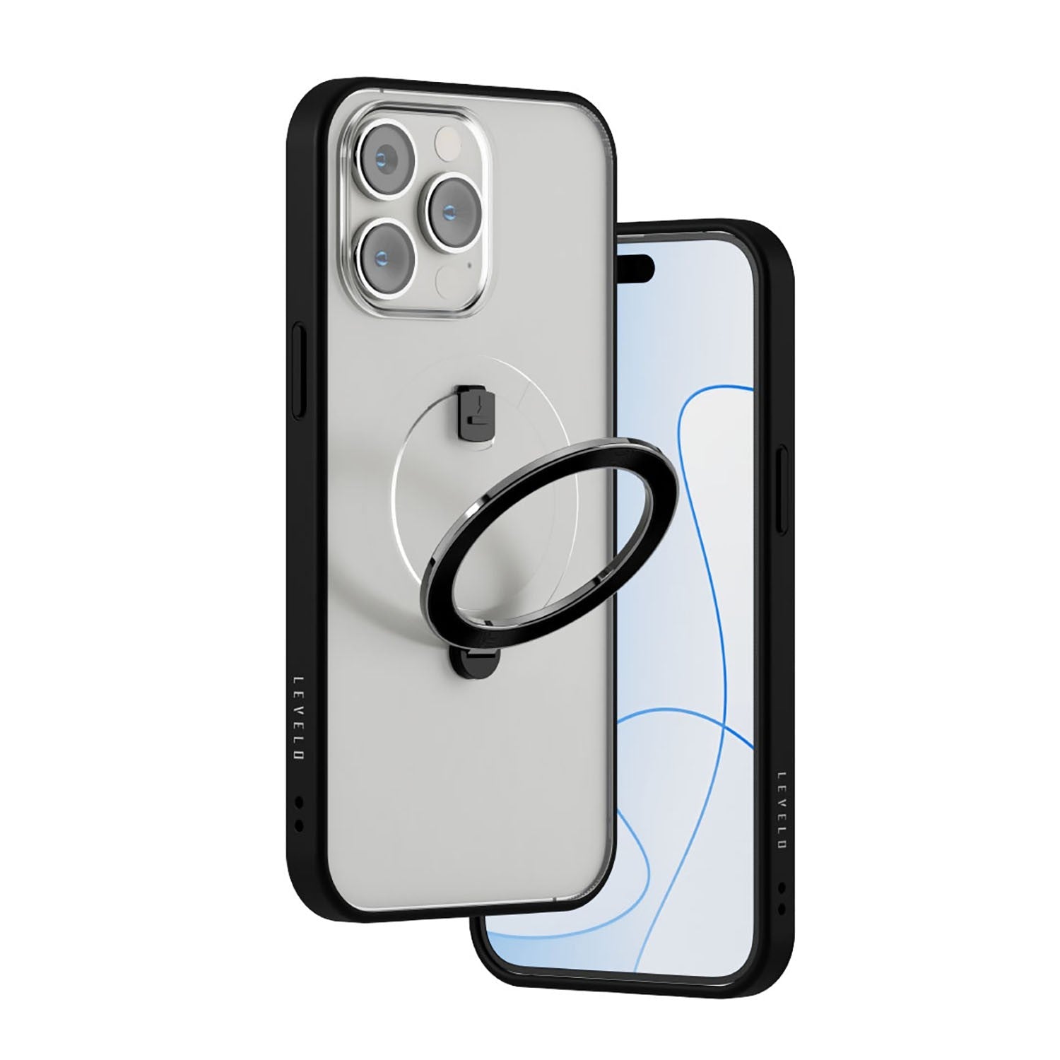 Levelo MagSafe Ringo Multi-Functional Kickstand Case - Apple iPhone 14 Pro Max / Black Accessories > Mobiles & Tablets