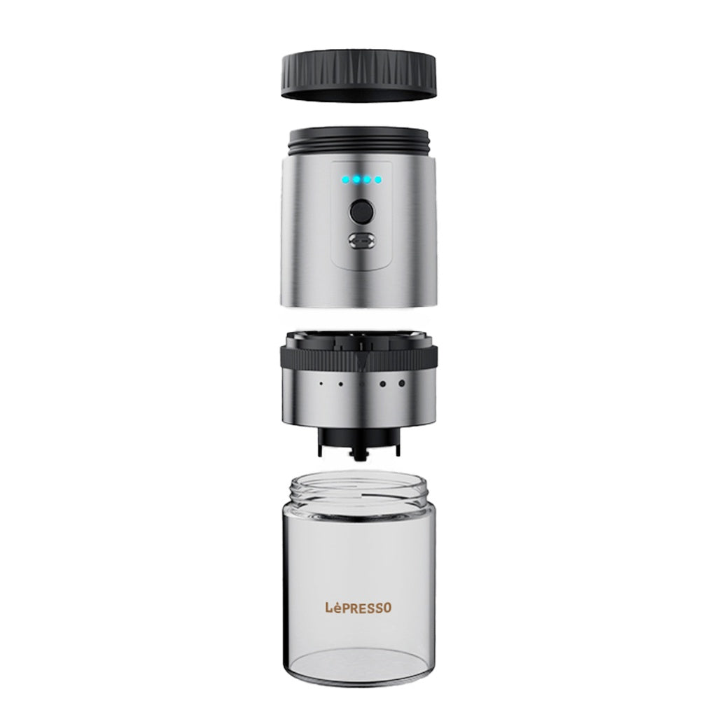 LePresso Cramic Burr Automatic Grinder - Silver Color