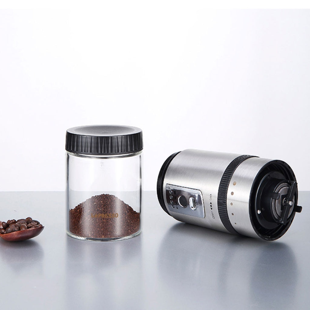 LePresso Cramic Burr Automatic Grinder - Silver Color